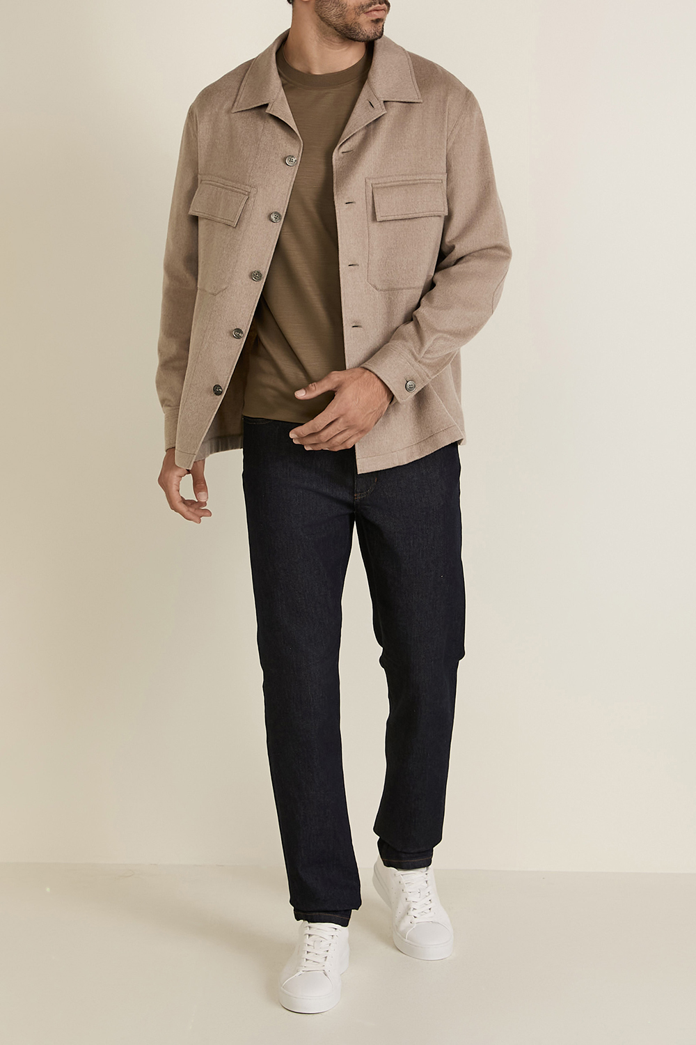 חולצה קצרה מצמר ZEGNA